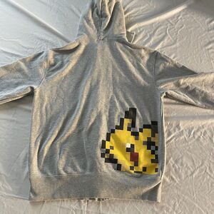 Pokemon Center Original Pixel Design Pikachu Dot Hoodie Size Large Boys